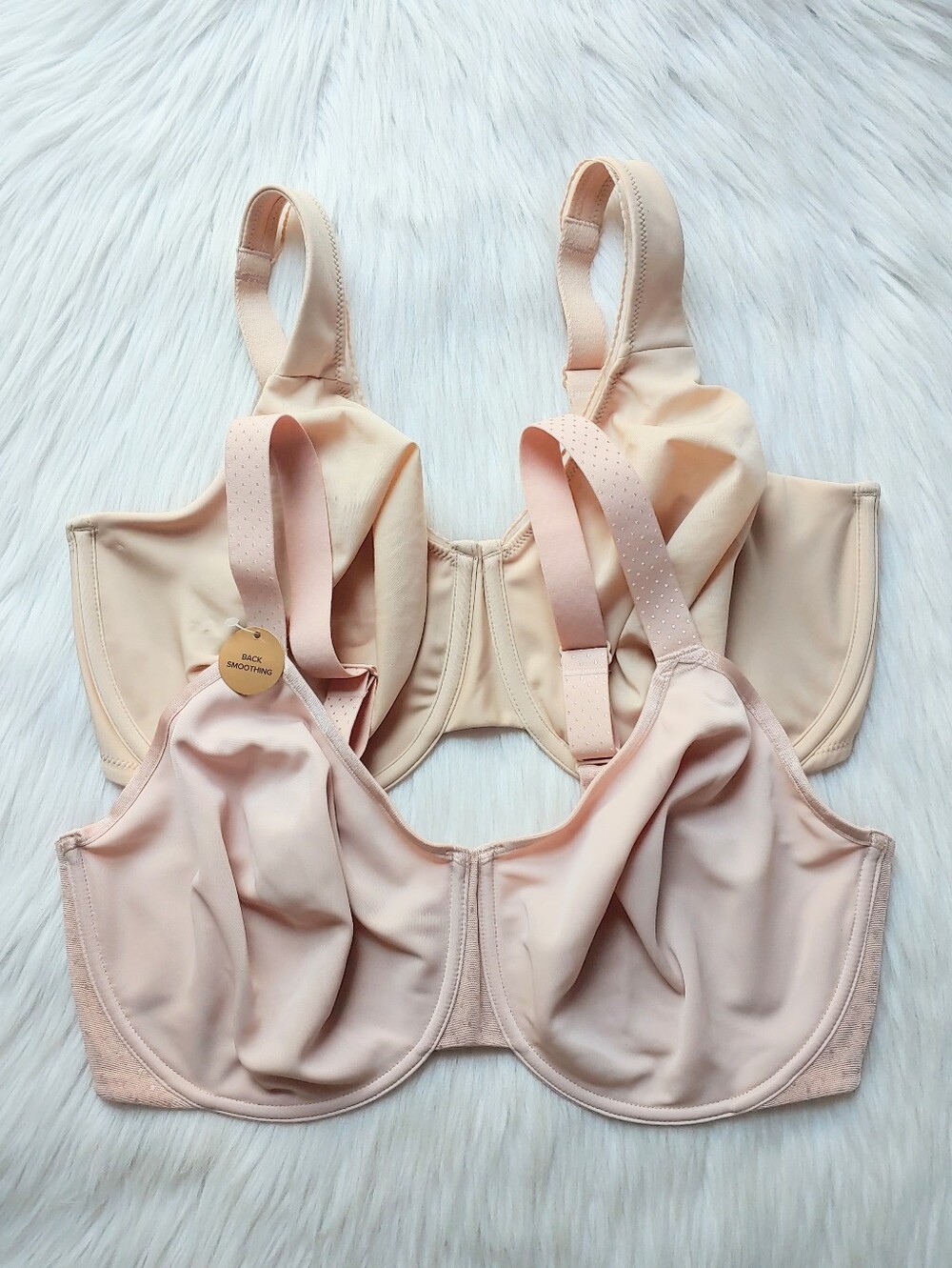 Wacoal Lifting & Minimizer Unlined Underwire Bras in Nude & Pink, 38G (~38DDDD)